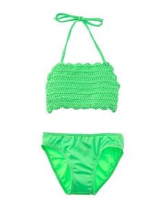 Комплект бикини крючком Little Peixoto Amerie, зеленый