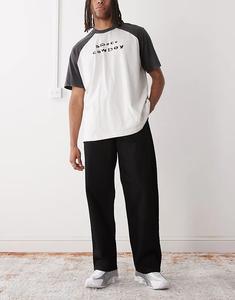 Джинсы Weekday Sphere свободного кроя с низкой талией, черные, с эффектом кислотной стирки