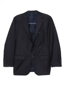 Костюм с однобортным пиджаком Kiton, синий