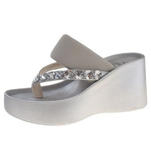 Шлепанцы женские TAFN, Silver