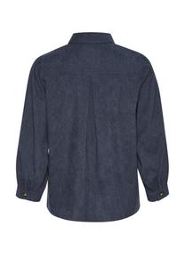 Блузка на пуговицах VERA Kaffe, темно-синий