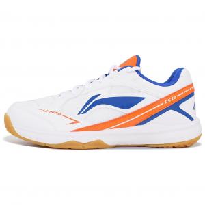 Кроссовки LINING Badminton Shoes Unisex Mid-top Standard White, Carrot, Orange, Color Blue, цвет Standard white carrot orange color blue