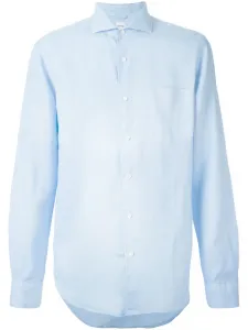 Рубашка с косым воротником Aspesi, синий