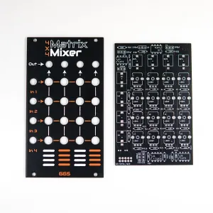 Матричный микшер / Eurorack / DIY синтезатор / комплект PCB + передняя панель / модульный синтезатор GGS