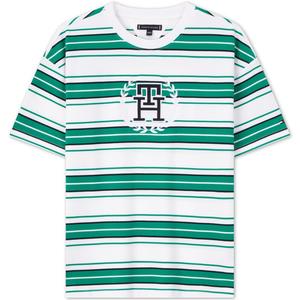 Футболка для детей 3-7 лет Tommy Hilfiger, зелено-белый