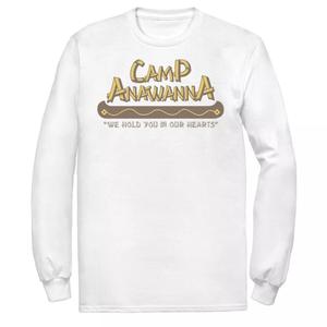 Мужская футболка Salute Your Shorts Camp Anawanna с длинными рукавами Nickelodeon, белый