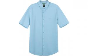 HUGO BOSS Мужская рубашка небесно-голубого цвета Sky Blue