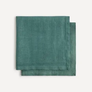 Набор из 2 льняных салфеток Sidney El Corte Inglés, зеленый