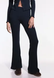 Мягкие на ощупь брюки-клеш Bershka, Royal Blue