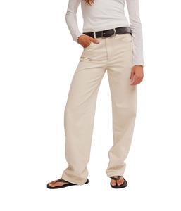 Джинсы Free People Aster Straight, кремовый