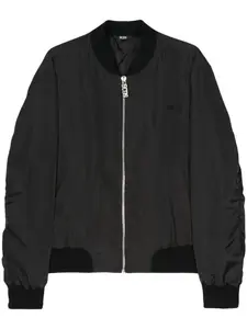 Бомбер с вышитым логотипом GCDS, черный