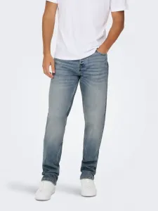 Onsedge performance lb 3816 dot dnm noos straight leg jeans Only & Sons, Light Blue Denim