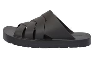 Шлепанцы мужские Bottega Veneta с плетением, черный