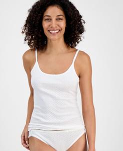 Женская хлопковая ажурная ночная майка Charter Club, Bright White