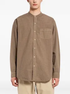 Рубашка в клетку Taiga Takahashi, коричневый