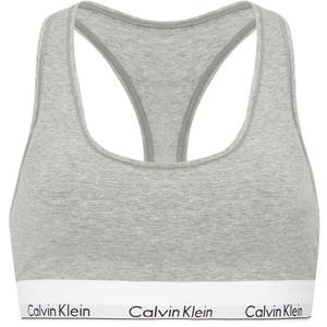 Современный хлопковый бралетт Calvin Klein, кокосовый серый