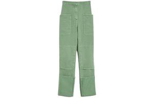 Брюки Max Mara прямого кроя с высокой талией MaxMara, зеленый