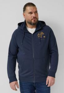 Толстовка s.Oliver Zip-up sweatshirt, Tiefblau/Dark Blue