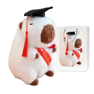 Креативная выпускная капибара 14 40 лет плюшевая кукла 25см высота DUOAI