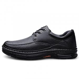 LAORENTOU Мужские повседневные туфли с низким верхом, черные/коричневые