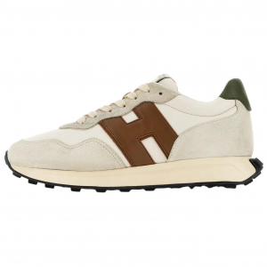 HOGAN H601 кожаные и замшевые низкие Casual кроссовки на 4,5 см мужские beige