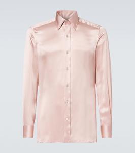 Рубашка из шелкового шармеза Tom Ford, Fade Pink