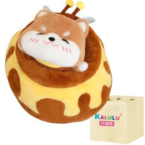 Милый плюшевый талисман Capybara Shiba Inu, успокаивающая игрушка-компаньон, плюшевая кукла 35/50см Click