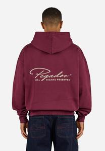 Худи Pegador PIKE HOODIE, Washed Maroon Red/Stone/Dark Red