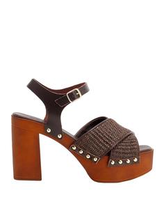 Сандалии Canvas Platform Sandals 8 By Yoox, темно-коричневый