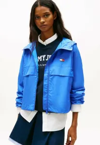 Свободная водоотталкивающая ветровка с капюшоном из рипстопа, летняя куртка Tommy Jeans, Empire Blue