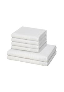 Набор полотенец MöVe Pearl, 6 штук, 100x50/140x67 см, белый