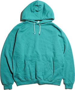 Толстовка унисекс с капюшоном и эффектом овердай от Jerseys Jerzees, бирюзовый