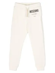 Спортивные брюки с логотипом Moschino Kids, белый