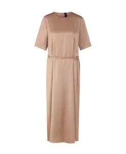Атласное платье миди Marc Cain, коричневый