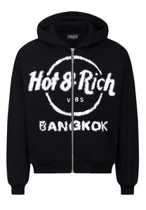 Толстовка с капюшоном на молнии VBS, черный