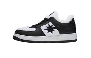 Кроссовки starwalk soldier Skateboarding Shoes Unisex Low-top Black/White, черный/белый
