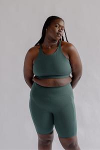 Топанга бюстгальтер Girlfriend Collective, зеленый