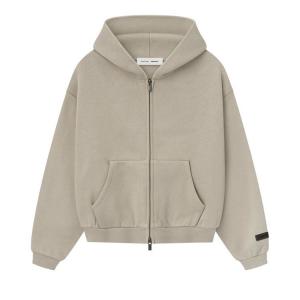 Худи Fear of God Essentials Kids Fleece Zip-Up Hoodie, Timber