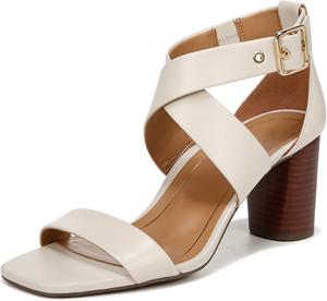 Женские сандалии на каблуке Vionic Napa Marsanne с ремешками - женская модель с пряжкой на щиколотке и скрытой ортопедической поддержкой, размеры 5-12, средняя и широкая полнота, Cream