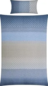 Постельное белье сине-бежевое 1x 135x200 см + 1x 40x80 см REDBEST