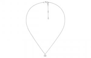 GUCCI Ожерелье Gg Running 18k из белого золота