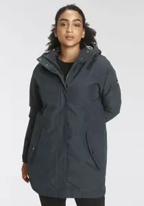 Функциональная парка Polarino 3-в-1 с капюшоном, водонепроницаемая, ветрозащитная и дышащая. Водяной столб 3000мм, цвет морской волны