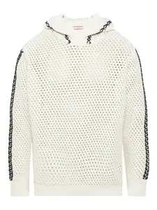 Толстовка Kirk с открытой вязкой и декоративным швом Orlebar Brown, белый