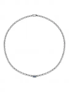 Колье Lumen из белого золота с сапфирами и бриллиантами Officina Bernardi, серебяный