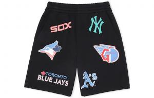 SS23 повседневные шорты Unisex Charcoal Gray MLB, серый