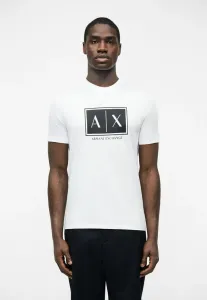 Футболка с принтом Armani Exchange, Optical White
