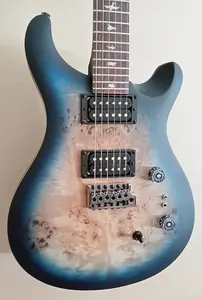 Гитара Paul Reed Smith PRS SE Limited Edition Exotic Custom 24-08 Poplar Burl, цвет Lake Blue Midnight Burst