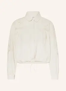 Блузка-рубашка emily с кружевом и люверсами Ba&Sh, экрю