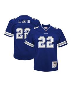Мужская футболка темно-синего цвета Emmitt Smith Dallas Cowboys Big and Tall 1996 Legacy Retired Player Mitchell & Ness, синий