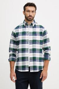 Хлопковая рубашка Gant, зеленый